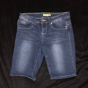 YMI Wanna Betta Butt? Bermuda Jean Shorts
